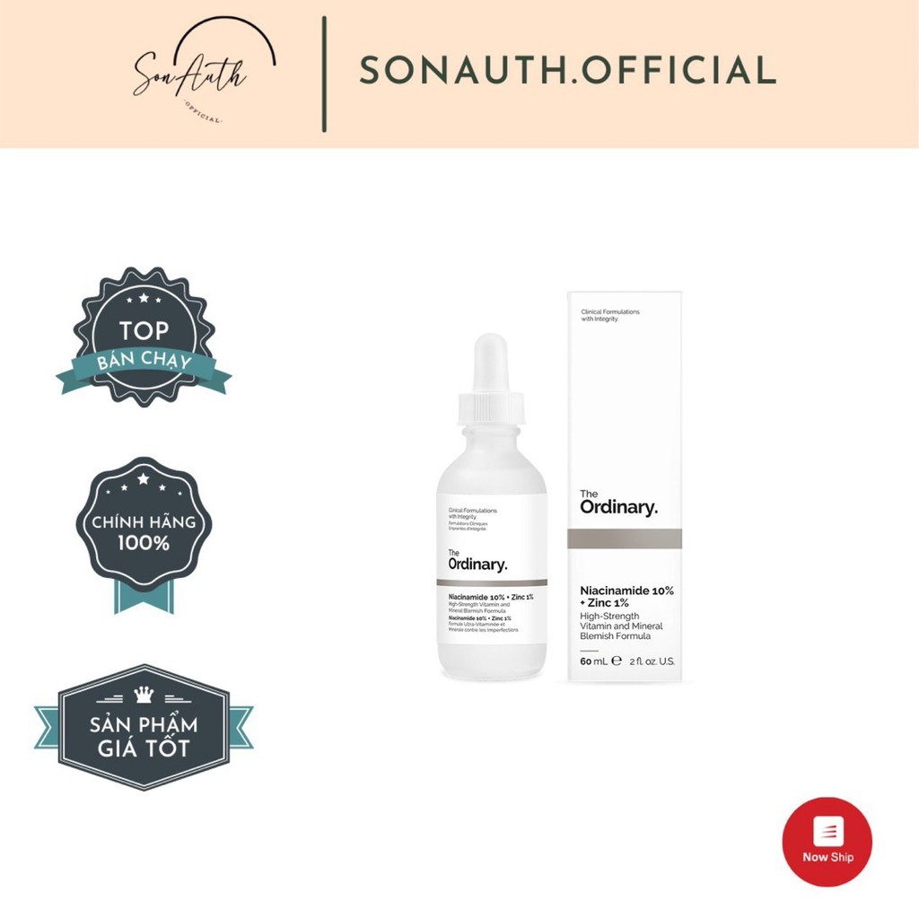 Tinh chất The Ordinary Niacinamide 10% + Zinc 1% | BigBuy360 - bigbuy360.vn