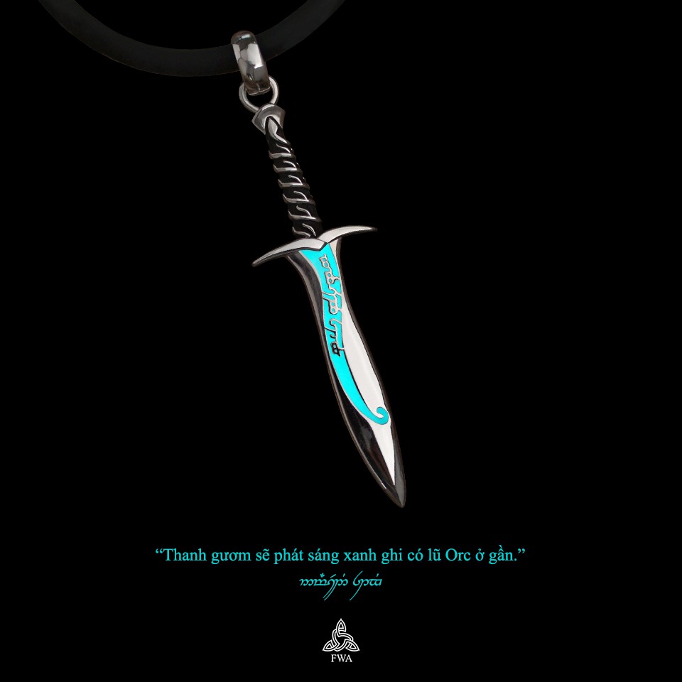 Mặt bạc nam FWA Gươm Sting - Chúa tể chiếc Nhẫn