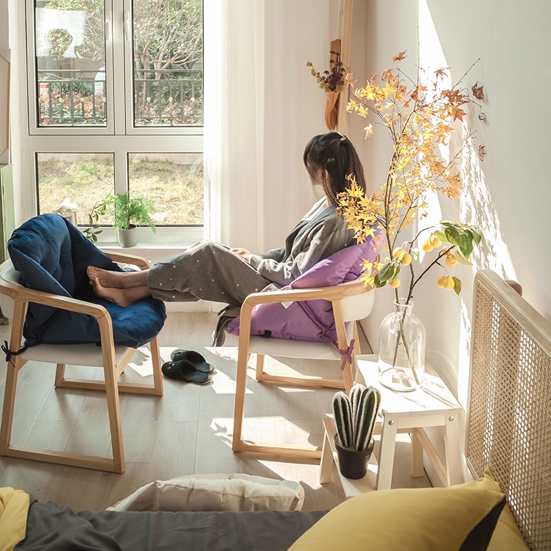 Ghế Bệt Tựa Lưng, Ghế Dựa Tường, Đệm Ghế Văn Phòng Phong Cách Hàn Quốc - PIIN HOUSE