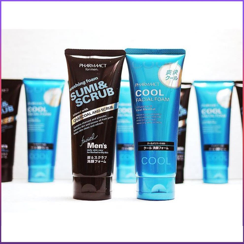 Sữa rửa mặt Pharmaact COOL 130g chiết xuất tinh dầu bạc hà, lô hội hàng Nhật nội địa Hatomugi Authentic | BigBuy360 - bigbuy360.vn