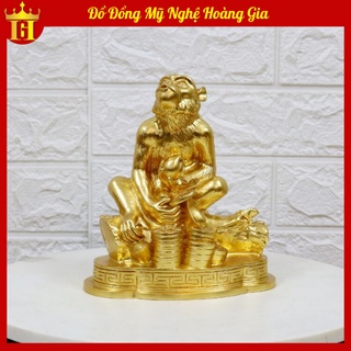 Tượng Khỉ Bằng Đồng Mạ Vàng 24K 