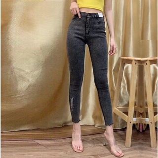 Quần bò nữ kaki thun giả jean co giãn mạnh