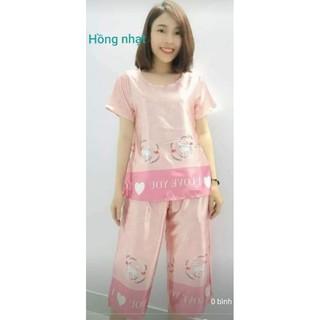 BỘ SATIN LỤA QUẦN 2 TÚI