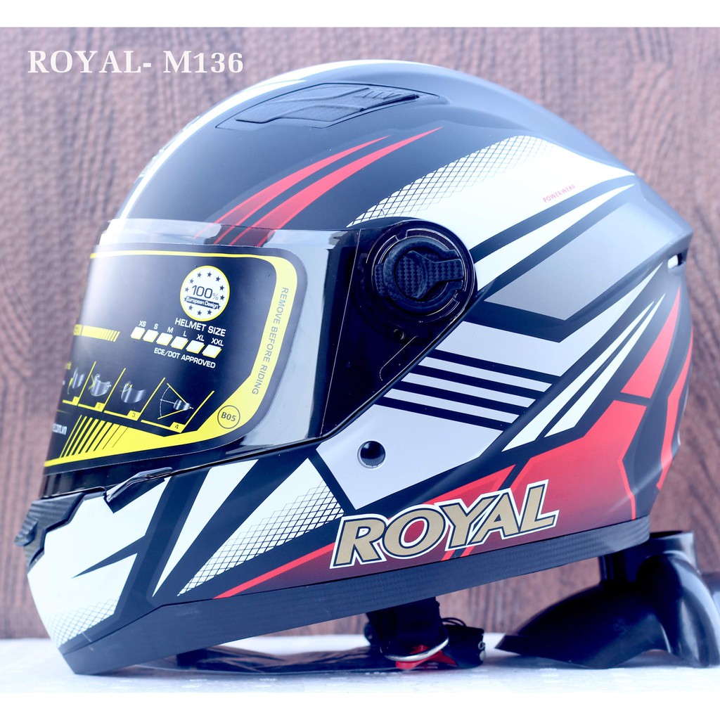 MŨ BẢO HIỂM ROYAL FULLFACE M136 CHÍNH HÃNG CAO CẤP