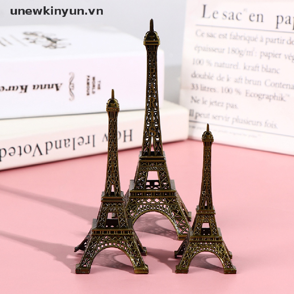 Mô Hình Tháp Eiffel Bằng Kim Loại Đồng Phong Cách Retro Trang Trí Nhà Cửa