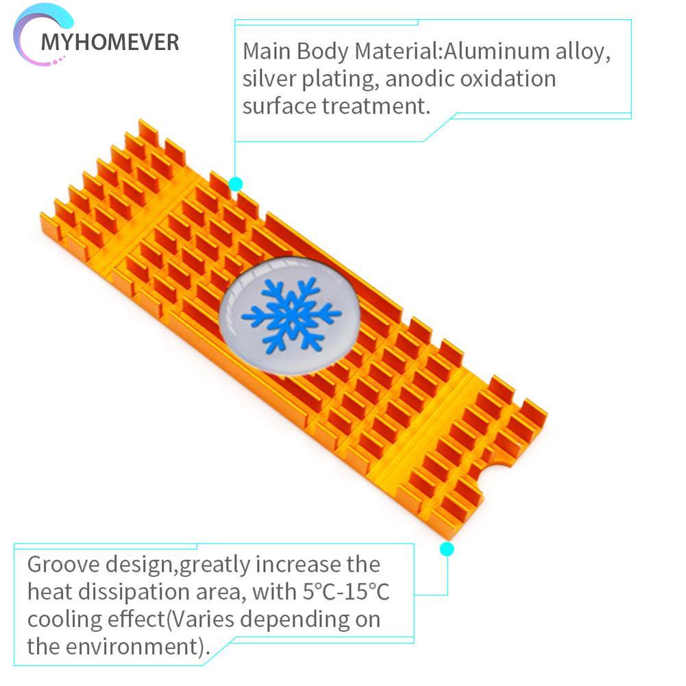 Bộ Tản Nhiệt Bằng Hợp Kim Nhôm Cho Laptop Pcie Nvme M.2 2280 Ssd | BigBuy360 - bigbuy360.vn