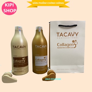 Cặp Dầu Gội Xả TACAVY 1000ML | Phục Hồi Tóc Hư Tổn, Khô Xơ, Gãy Rụng | Hàng Chính Hãng