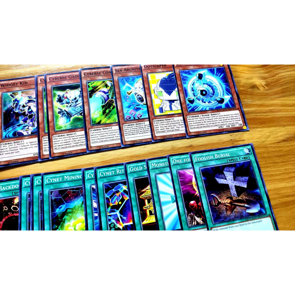 Bài Yugioh ❤️FREESHIP❤️ Thẻ bài Yugioh VRAINS Cyberse Yusaku Fujiki deck 54 lá