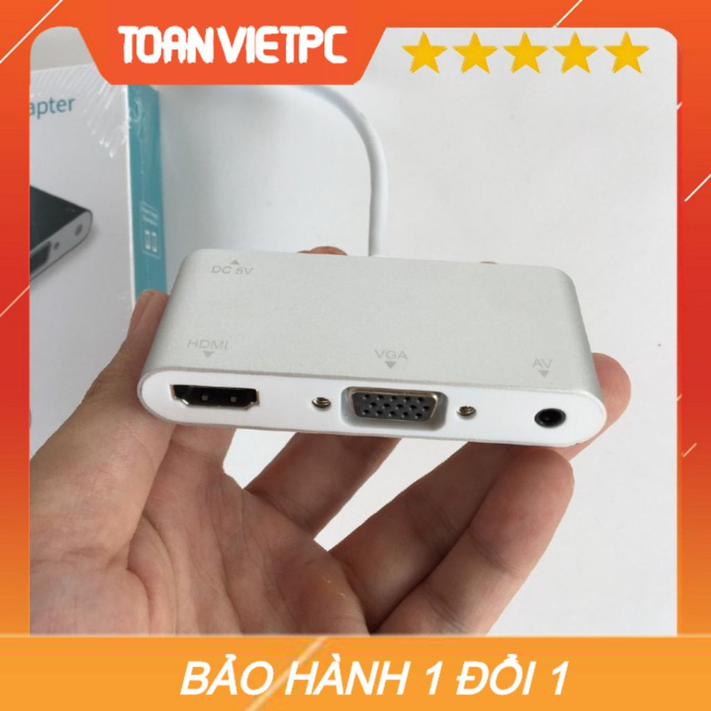 Cáp lightning to hdmi, vga, audio( âm thanh)