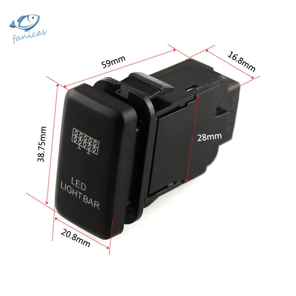 Bộ Công Tắc Đèn LED 2 Chiều 12V 2 Chiều Cho Xe Hơi