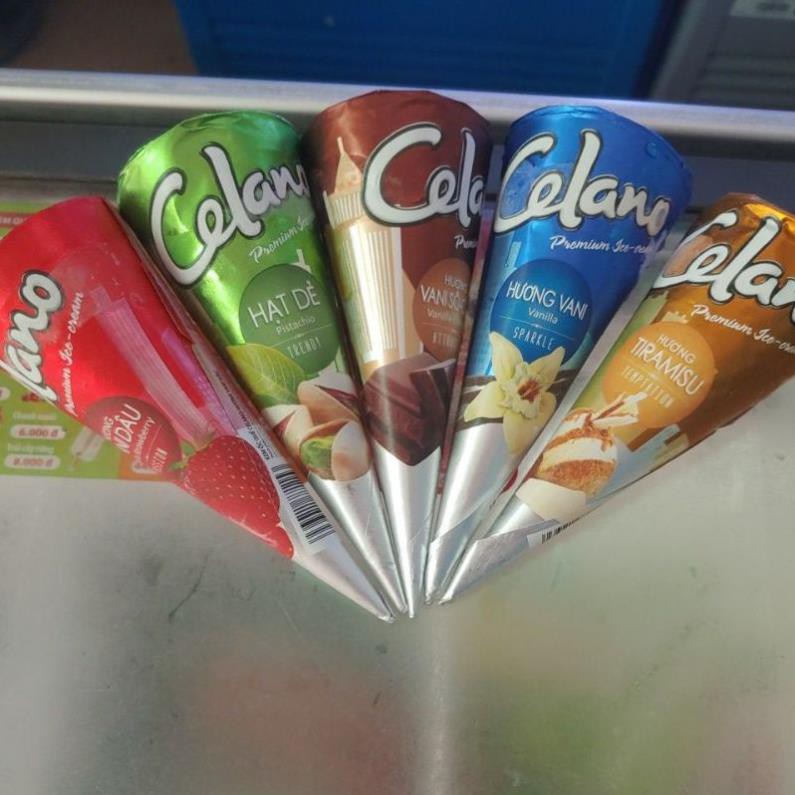 Kem ốc quế Celano các vị