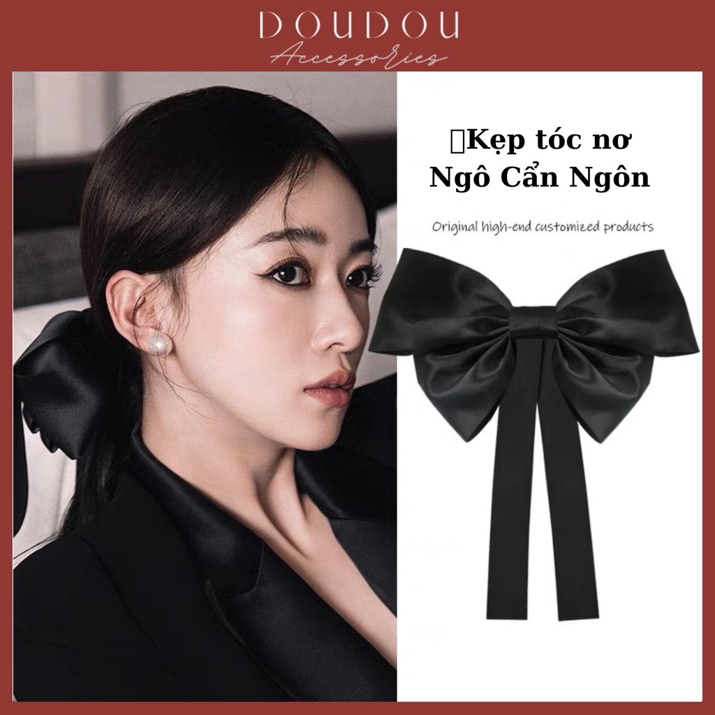 Phụ kiện kẹp tóc xinh DOUDOU Cặp tóc Kẹp tóc nơ Ngô Cẩn Ngôn Hottrend phong cách Hàn Quốc thời trang FJ022