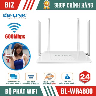 Bộ phát router wifi 4 ăng ten LB-LINK 600Mbps Dual Band 2.4G & 5G BL-WR4600 - Chính hãng Bảo Hành 24 tháng