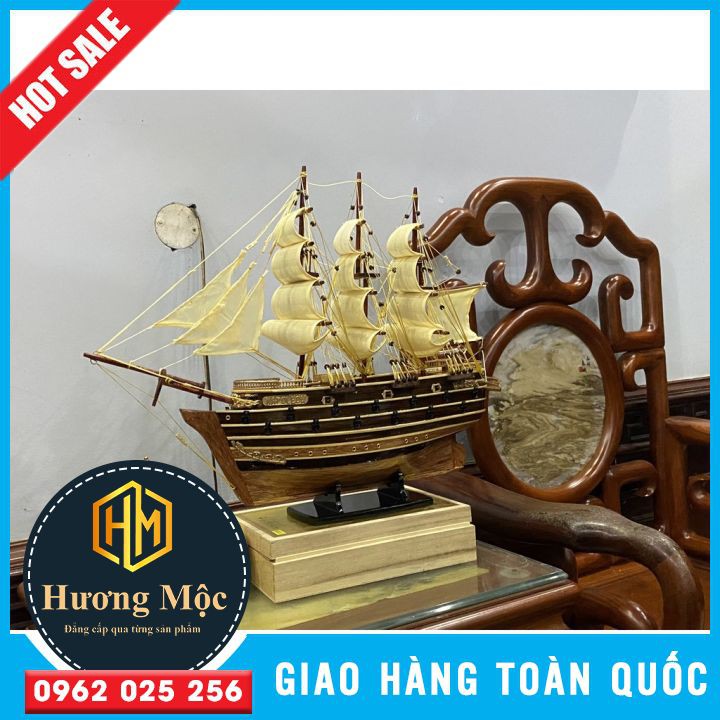 Thuyền Buồm NAPOLEON gỗ còng dài 56CM hàng xuất khẩu | BigBuy360 - bigbuy360.vn