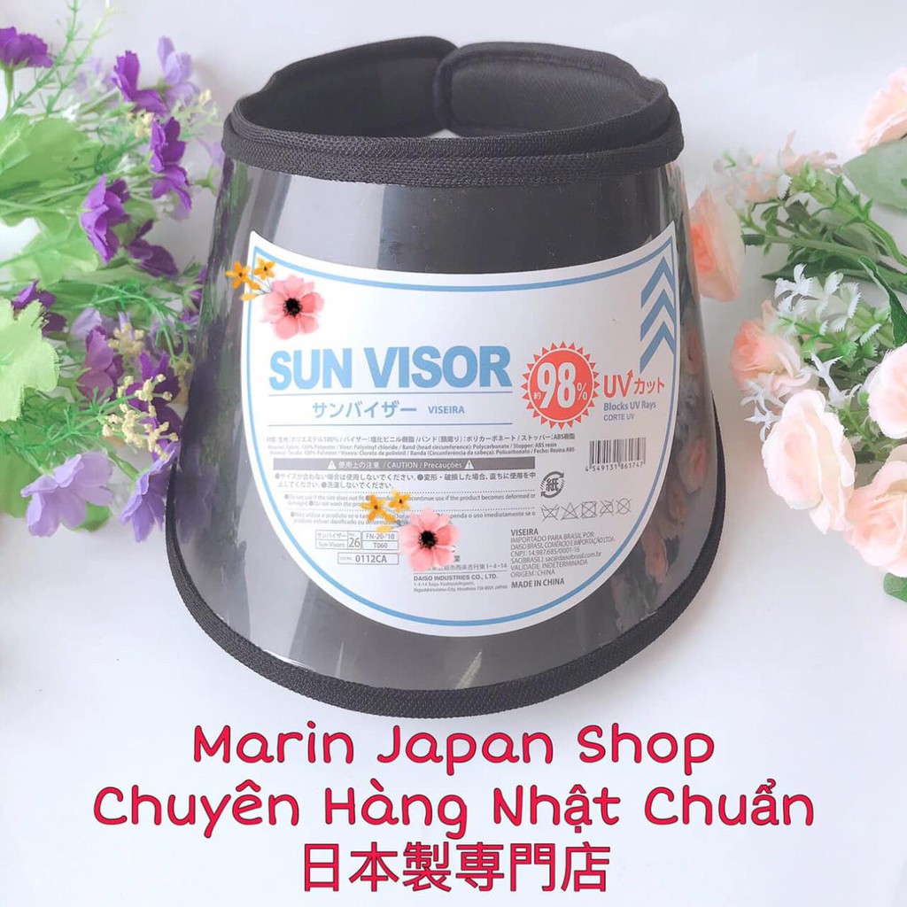 Mũ chống nắng chống UV lưỡi trai hàng nội địa Nhật Bản có loại như hình