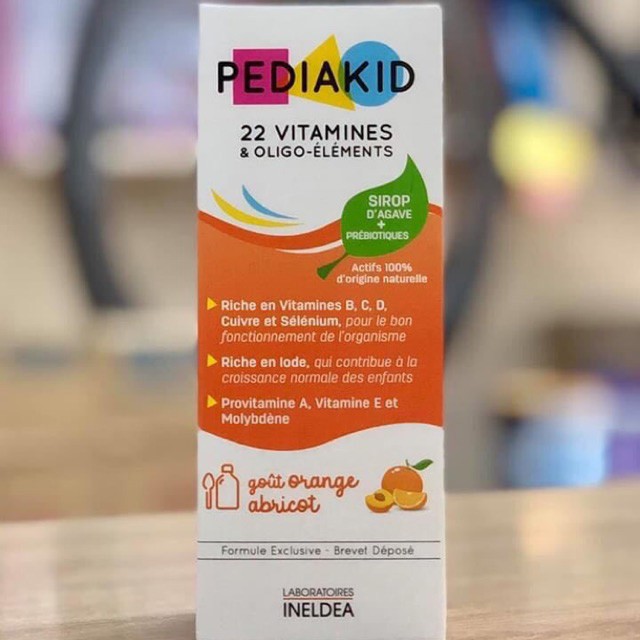 Vitamin tổng hợp Pediakid 22 Vitamins & Minerals cho trẻ nhỏ từ 6 tháng tuổi Pháp