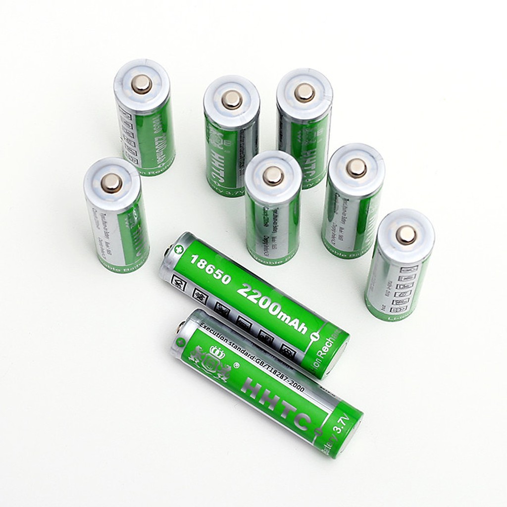 Pin sạc Lithium 18650 - 3.7V 2200mAh dùng cho loa, quạt (Tốt)