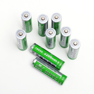 Pin sạc Lithium 18650 -  4.2V 2200mAh dùng cho loa, quạt (Tốt)