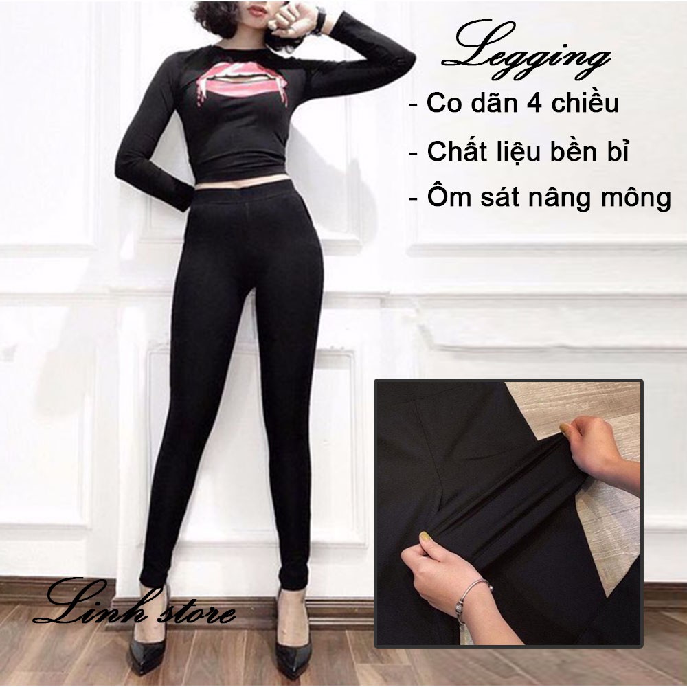 [có 8XL] Quần Legging Nữ 💎SALE💎 Nâng Mông Cạp Cao kiểu sáng hàn quốc chất liệu nhập khẩu cao cấp Bigsize M - 8XL | BigBuy360 - bigbuy360.vn