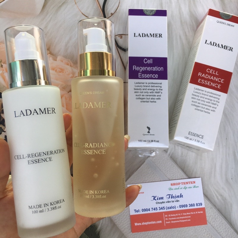Combo Tinh chất Dưỡng Trắng Căng Bóng Da Ladamer Hàn Quốc 100ml