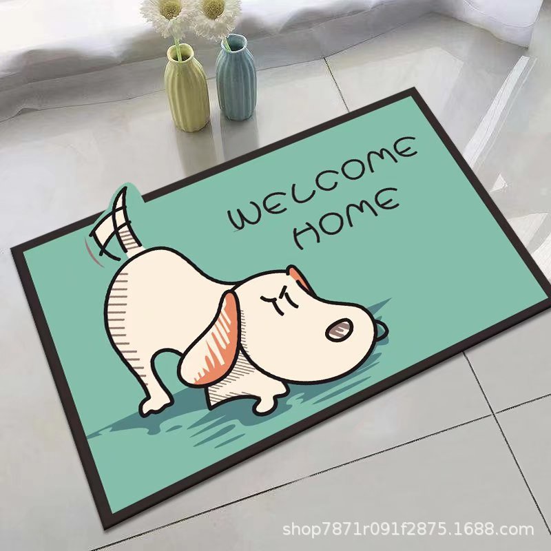 Thảm lau chân chống trượt hình thú siêu đáng yêu 40x60cm