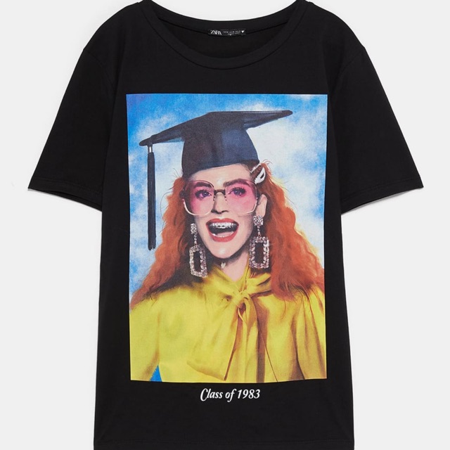 Áo phông zara size S new tag hàng chuẩn authentic chất cotton mặc siêu mát lại cá tính nha chị em.......................