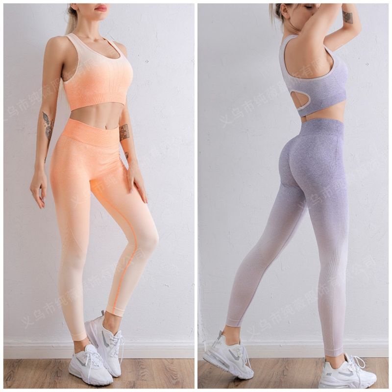 Bộ tập thể thao Ombre trẻ trung, đẹp mắt, mới lạ, siêu tôn dáng