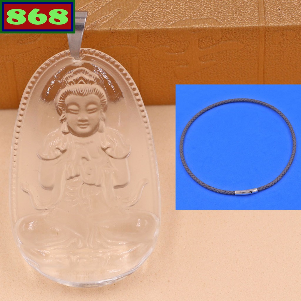 Mặt Phật Đại nhật như lai trắng 3.6 cm MTRFLTB5