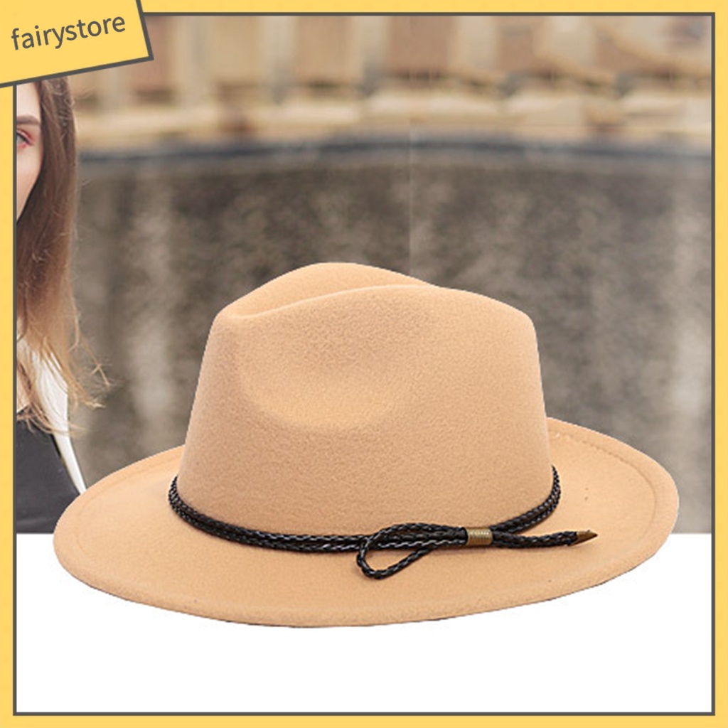 Mũ Phớt Màu Trơn Phong Cách Vintage Cho Nam