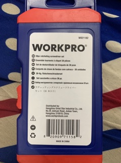 BỘ TUA VÍT 38 CHI TIẾT WORKPRO W021182