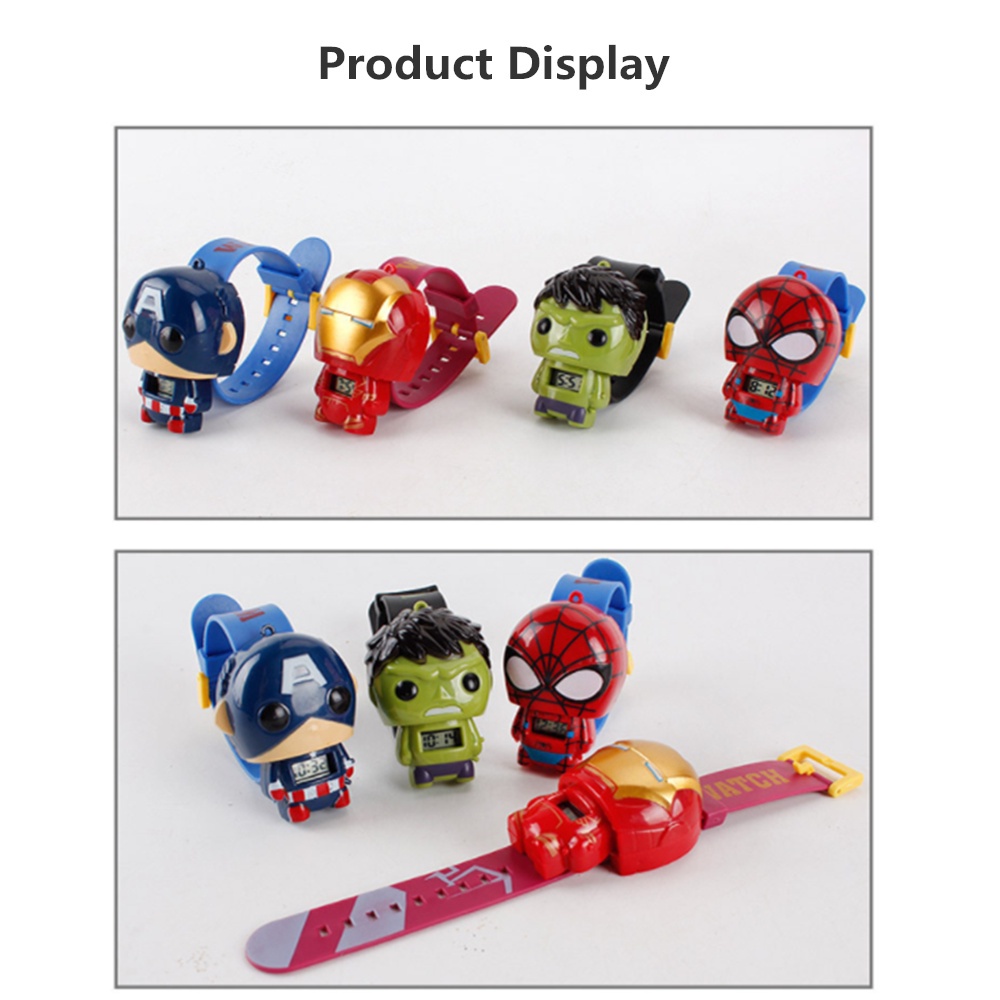 Đồng Hồ Đeo Tay Đồ Chơi Hình Nhân Vật Siêu Anh Hùng Cho Bé