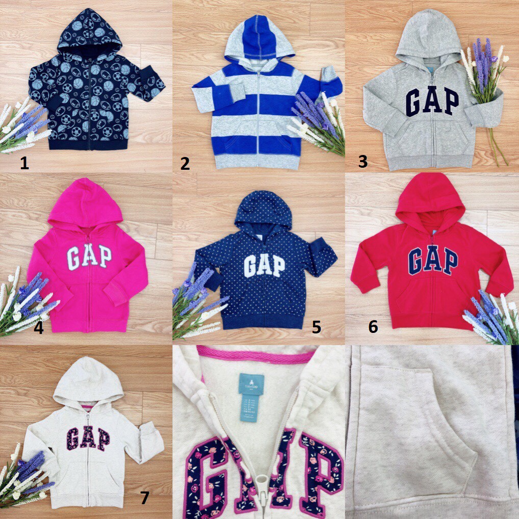 Áo khoác nỉ BabyGap cho bé trai và gái