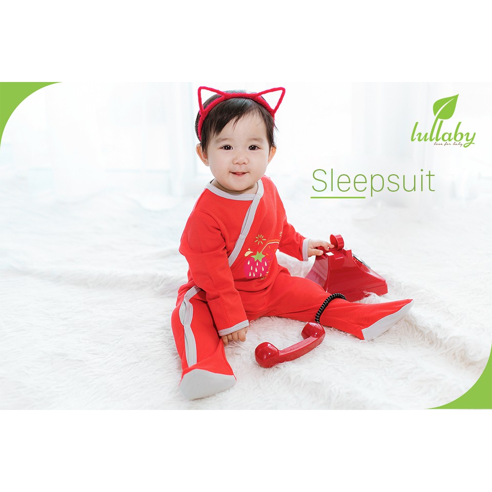 Bộ 2 sleepsuit liền tất Lullaby bé gái NH02-16