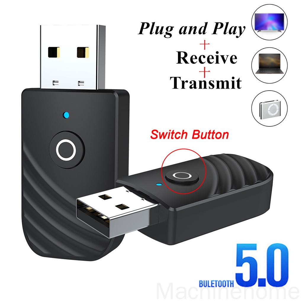Thiết bị nhận tín hiệu âm thanh Bluetooth V5.0 cho máy tính