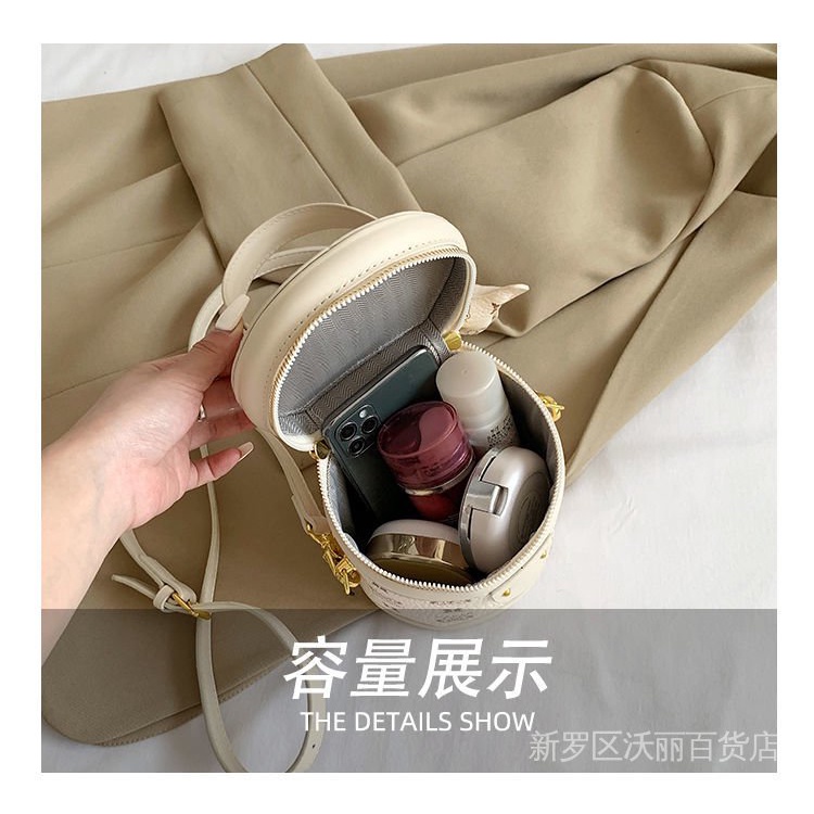 Túi Xách Đeo Vai Hình Trụ Phong Cách Mới Cho Nữ CR1O