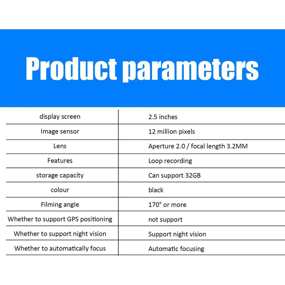 Camera Hành Trình Xe Hơi Gt300 Màn Hình 2.5 "Hd | BigBuy360 - bigbuy360.vn