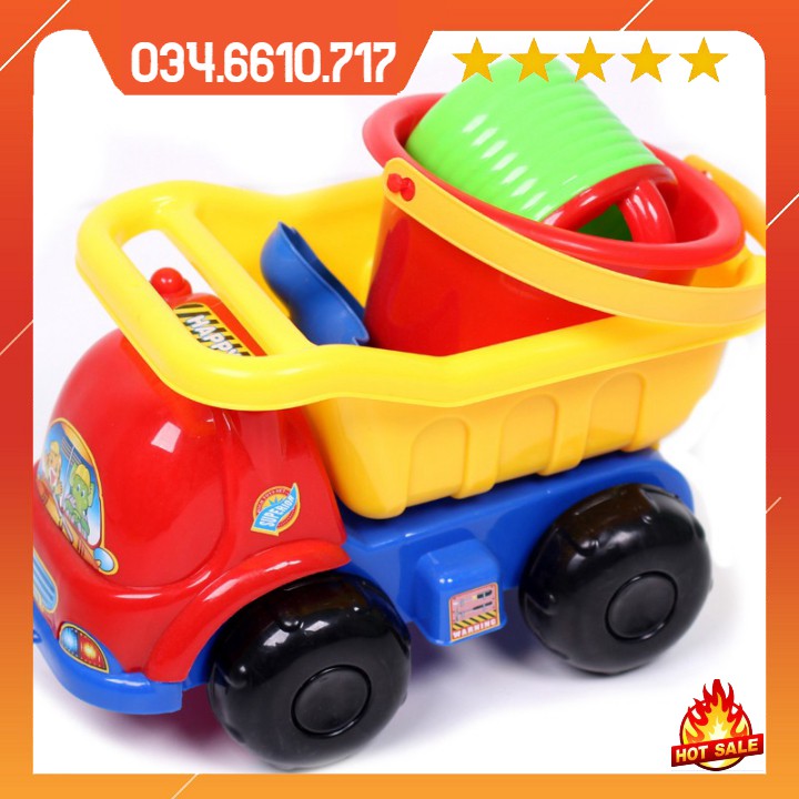 Đồ chơi xe ô tô xúc cát cho bé yêu cỡ lớn