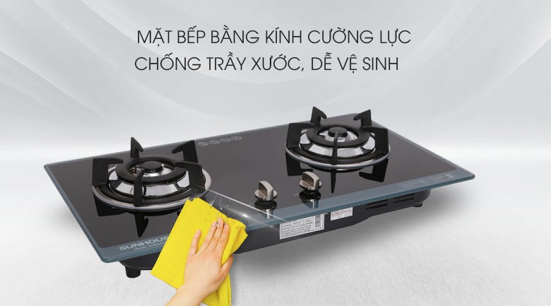 Bếp gas âm Sunhouse SHB5548MT+Chính hãng -tặng dây gas- Đánh lửa IC, kính cường lực