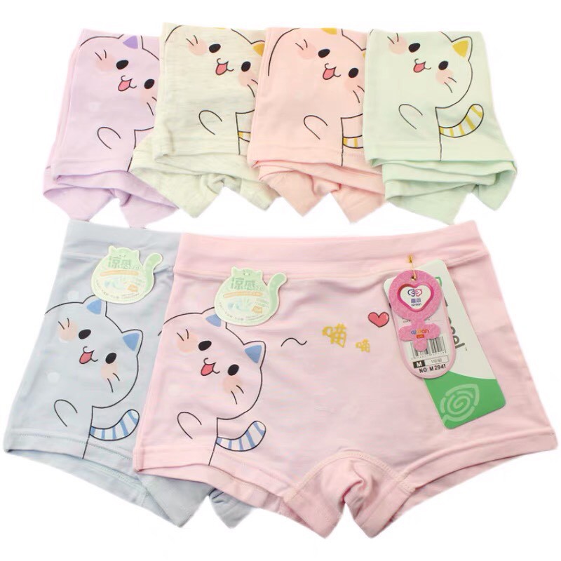 [ COTTON QC siêu rẻ] SET 2quần chip, quần lót bé gái 100% cotton siêu mềm mịn kháng khuẩn size cho bé 12-32kg