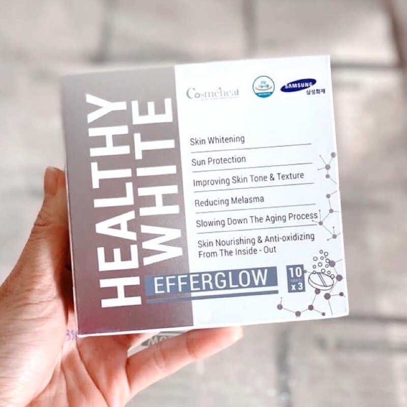 Viên Sủi Truyền Trắng Da Hàn Quốc 𝐂𝐨𝐬𝐦𝐞𝐡𝐞𝐚𝐥 𝐇𝐞𝐚𝐥𝐭𝐡𝐲 𝐖𝐡𝐢𝐭𝐞 𝐄𝐟𝐟𝐞𝐫𝐠𝐥𝐨𝐰 | Thế Giới Skin Care