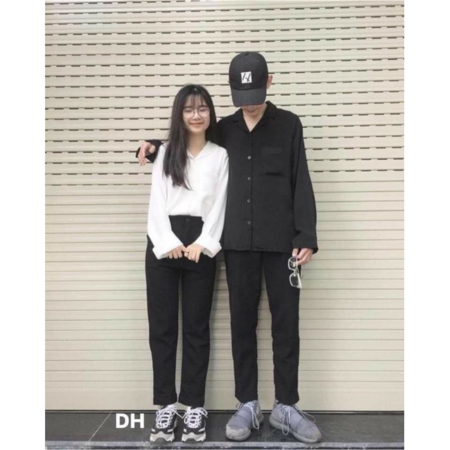 áo sơ mi trắng học sinh.( đen,trắng,)hs