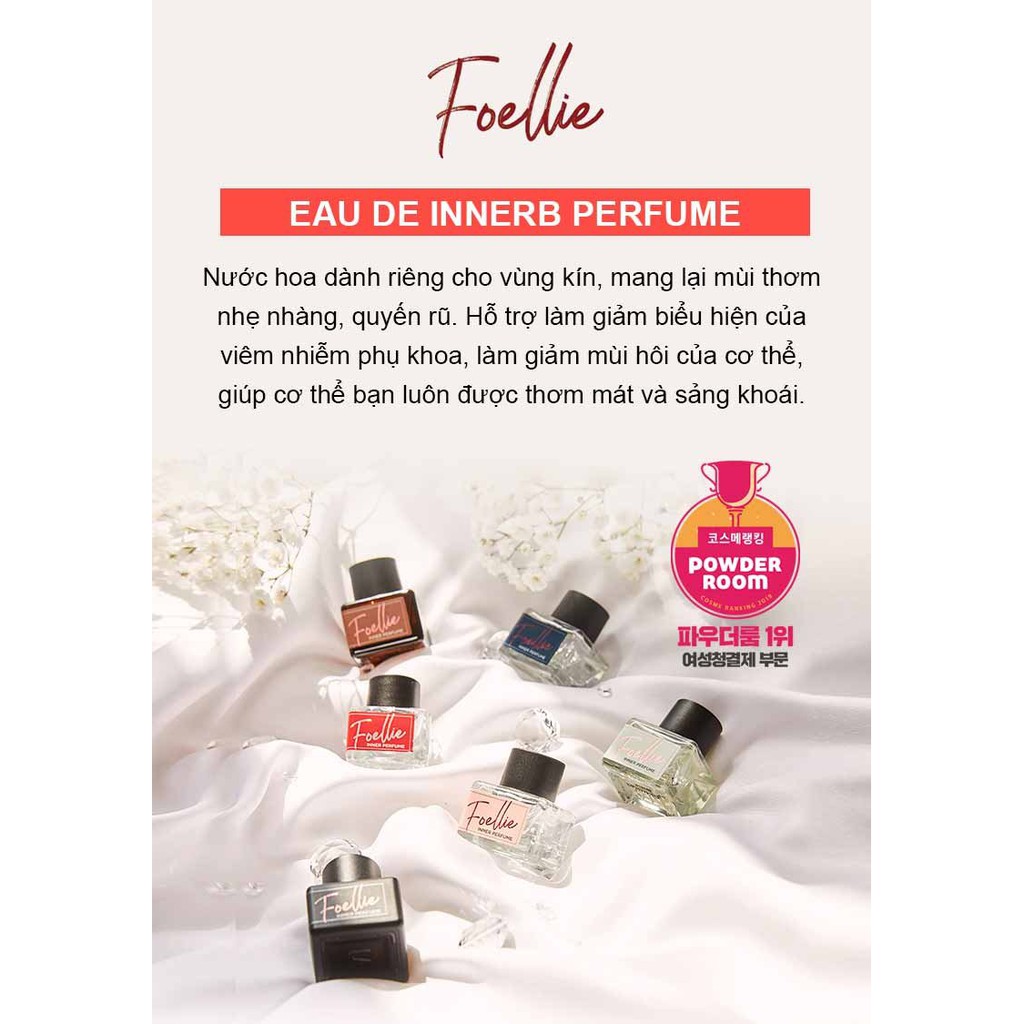 [MGG 40%]Nước hoa vùng kín hương hoa nhẹ nhàng quyến rũ Foellie Eau De Innerb Perfume 5ml | BigBuy360 - bigbuy360.vn