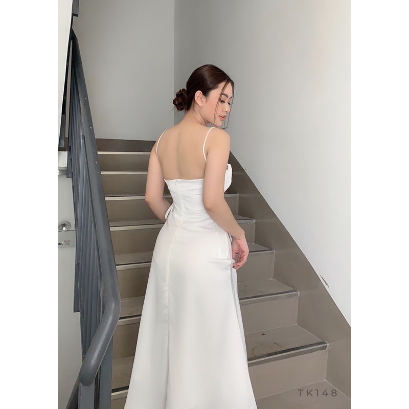[Mã WASTMAY giảm 15% tối đa 30K đơn 150K] Đầm dự tiệc 2 dây xoè đan hông | BigBuy360 - bigbuy360.vn