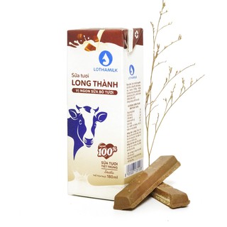 Sữa tươi tiệt trùng Lothamilk (hộp lẻ 180ml)