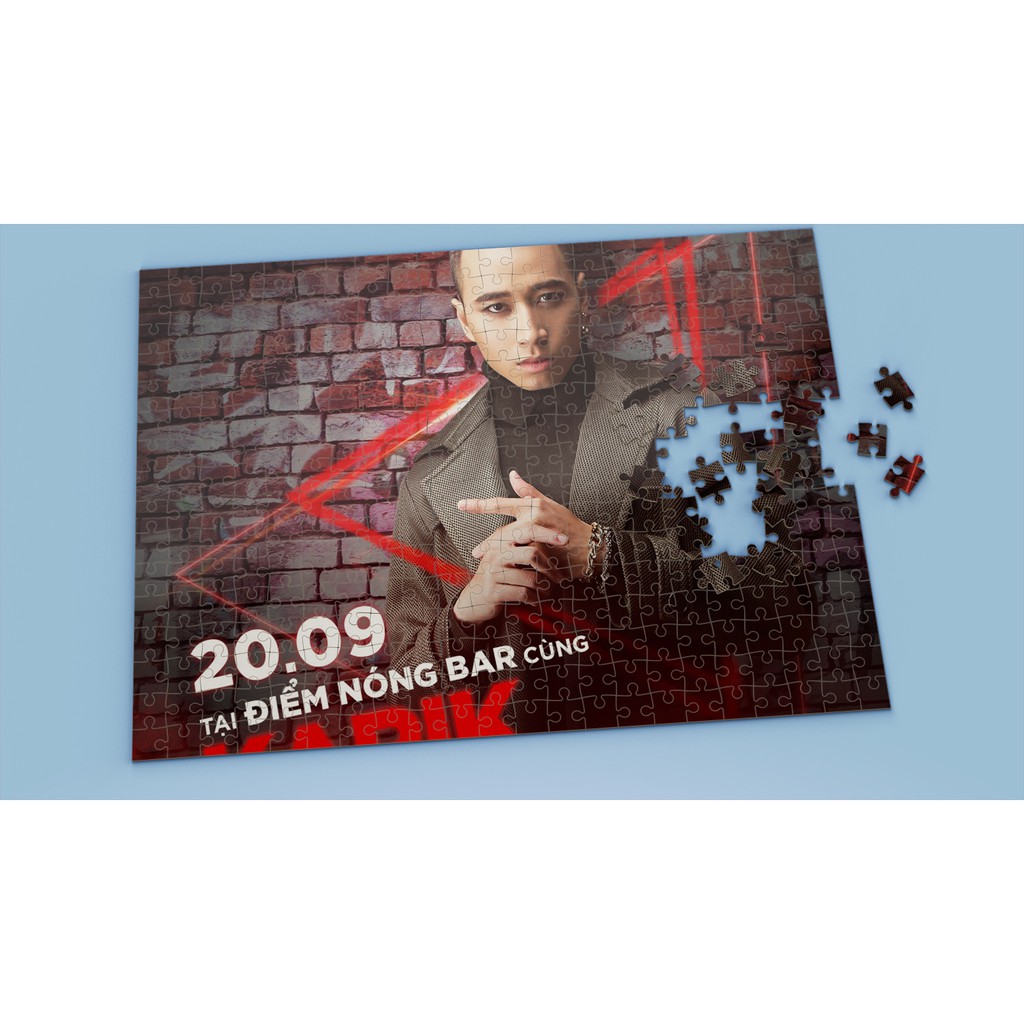 Tranh ghép hình Ca sĩ nhiều kích thước -Tranh ghép hình Karik - Karik3 - Nhận in hình tranh ghép the