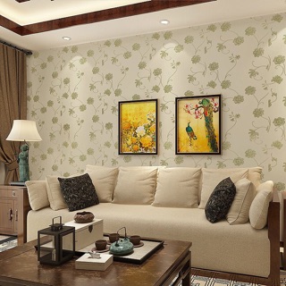 Decal giấy dán tường dây xanh
