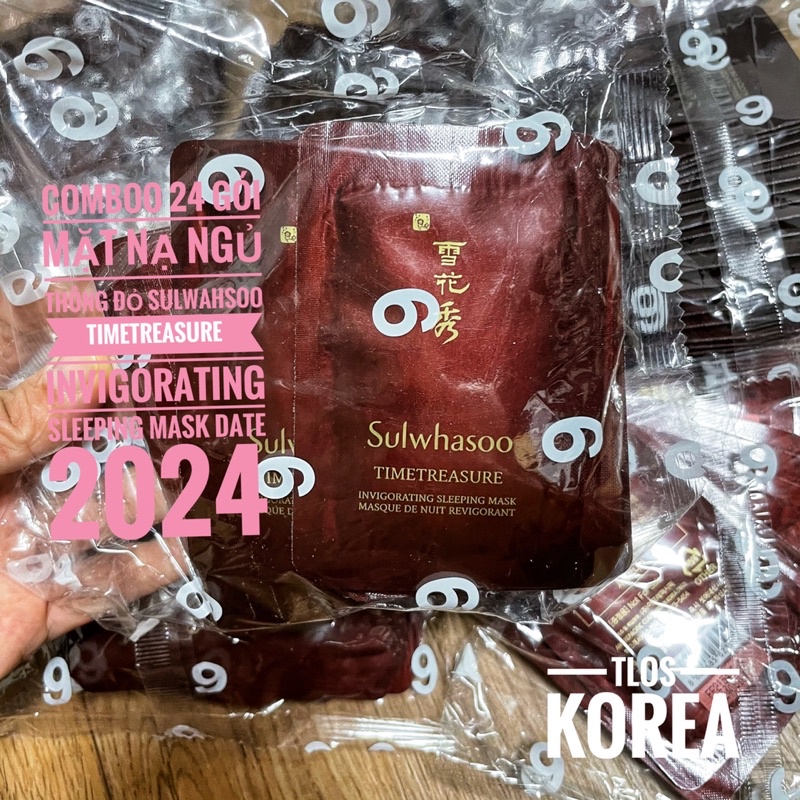 [Combo 24G]Mặt Nạ Ngủ Dòng Thông Đỏ Sulwhasoo Timetreasure Invigorating Sleeping Mask- Hồi Phục Chống Lão Giảm Nhăn