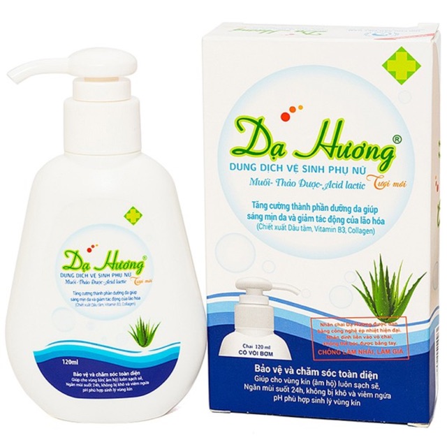 Dung dịch vệ sinh phụ nữ Dạ Hương vòi 120ml