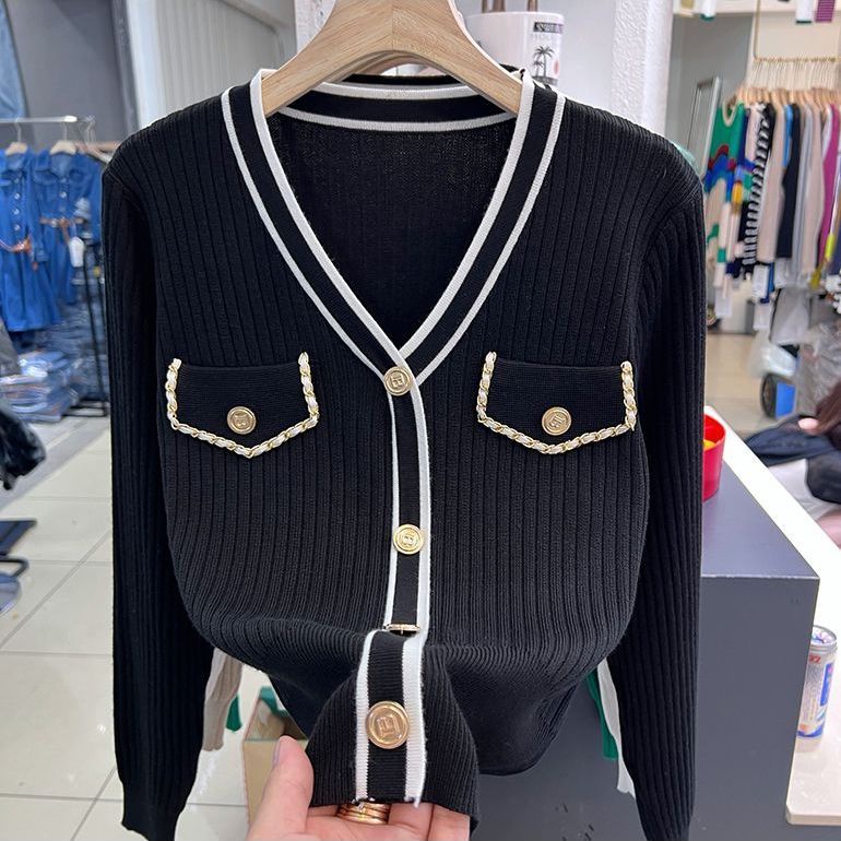Áo Khoác Cardigan Dệt Kim Dáng Ôm Phong Thời Trang