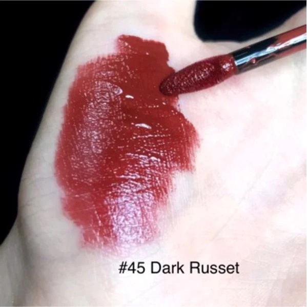 Son Kem Burberry Kisses Lip Lacquer No.45 Dark Russet Màu Đỏ Nâu